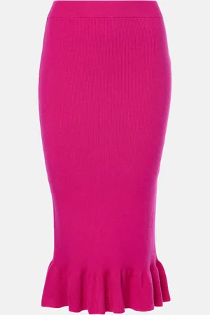 Nina Ricci Ruffled wool-blend miniksirt