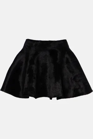 Alaïa AlaÃ¯a Flared wool-blend miniskirt