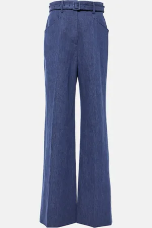 GABRIELA HEARST Norman cotton and linen wide-leg pants