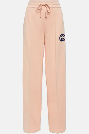 Gucci GG embroidered cotton jersey sweatpants