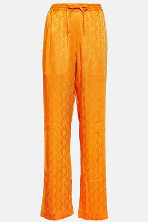 Marine Serre Moon Diamant satin pajama pants