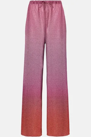 Oseree OsÃ©ree LumiÃ¨re lamÃ© wide-leg pants