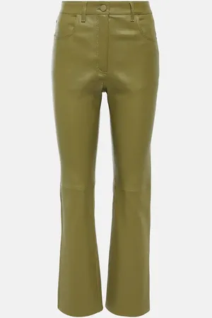 Joseph Stretch Duke leather straight pants