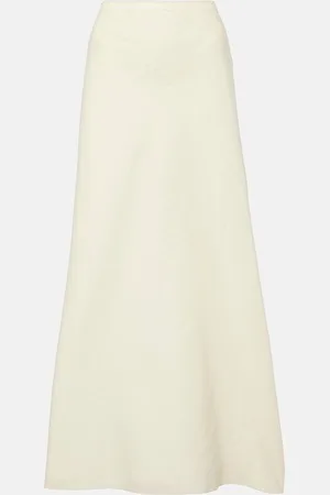 Khaite Mauva silk and cotton organza maxi skirt