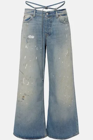 Acne Studios Trafalgar faded low-rise flared jeans