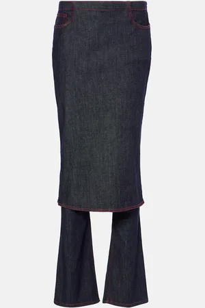Alaïa AlaÃ¯a Denim skirt pants