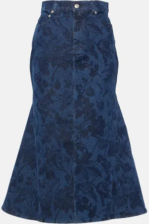 Erdem Denim midi skirt