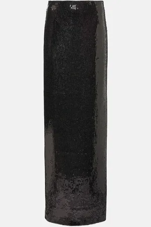 GALVAN Beating Heart sequined maxi skirt