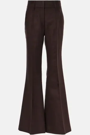 GABRIELA HEARST Rhein high-rise silk flared pants