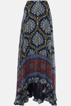 Etro Paisley silk jacquard maxi skirt
