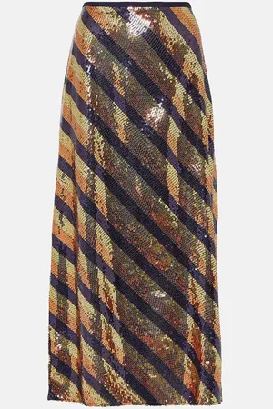 RIXO London Kelly sequined midi skirt