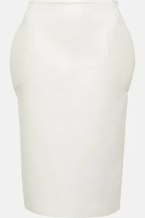 Alaïa AlaÃ¯a Leather pencil skirt