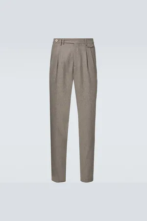 Brunello Cucinelli Virgin wool flannel straight pants