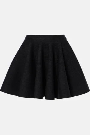 Alaïa AlaÃ¯a Wool-blend miniskirt