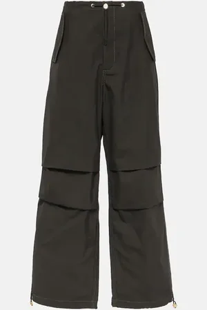 DION LEE Cotton-blend wide-leg pants