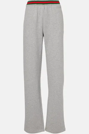 Gucci Web Stripe cotton jersey sweatpants