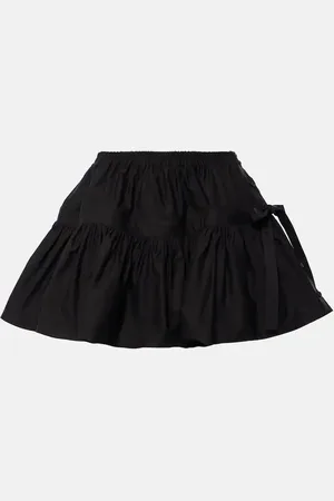 Alaïa AlaÃ¯a Deesser bow-detail miniskirt