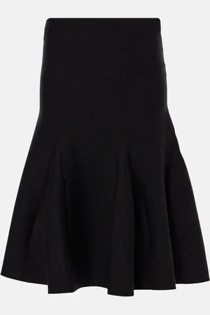 Alaïa AlaÃ¯a Wool-blend midi skirt