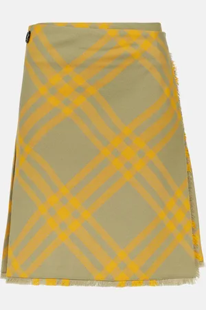 Burberry Check wool-blend kilt