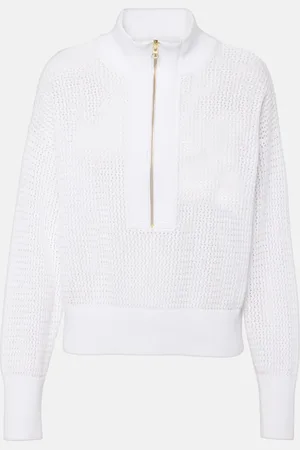 Varley Aurora cotton half-zip sweater