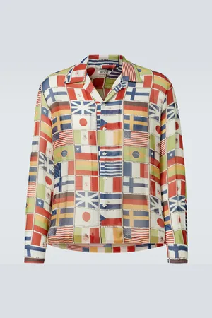 BODE International printed silk shirt