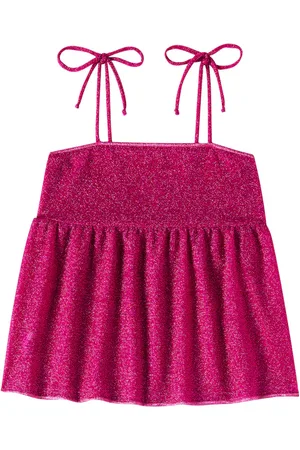 Oseree OsÃ©ree Kids LumiÃ¨re lamÃ© top