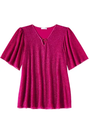 Oseree OsÃ©ree Kids LumiÃ¨re lamÃ© beach dress