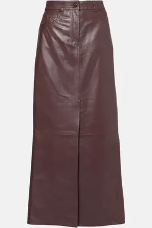 Dorothee Schumacher Sleek Statement leather midi skirt