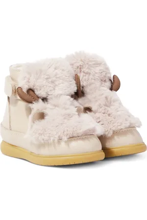 Donsje Baby Reindeer faux shearling-trimmed boots