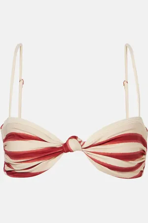 JOHANNA ORTIZ Striped bikini top
