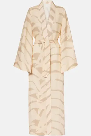 JOHANNA ORTIZ Printed linen beach cover-up