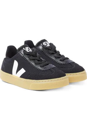 Veja Volly suede-trimmed canvas sneakers