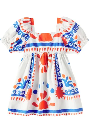 FÁBULA FÃ¡bula Canto do Sol printed cotton dress