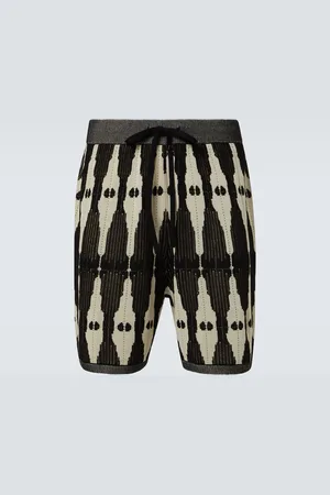 COMMAS Ritual knitted jacquard shorts