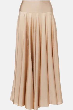 Alaïa AlaÃ¯a Pleated maxi skirt