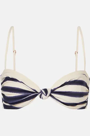 JOHANNA ORTIZ Striped bikini top