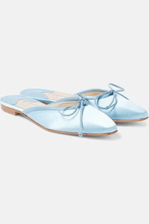 Manolo Blahnik Ballerimu satin mules