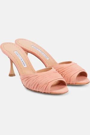 Manolo Blahnik Pirua 70 suede mules