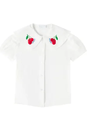 Gucci Embroidered cotton shirt