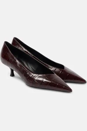 Victoria Beckham 50 croc-effect leather pumps
