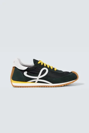 Loewe Flow Runner 2.0 suede-trimmed sneakers