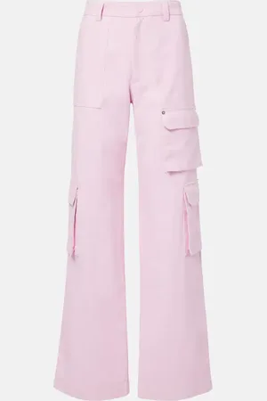 Gucci Mid-rise cotton canvas delavÃ© cargo pants