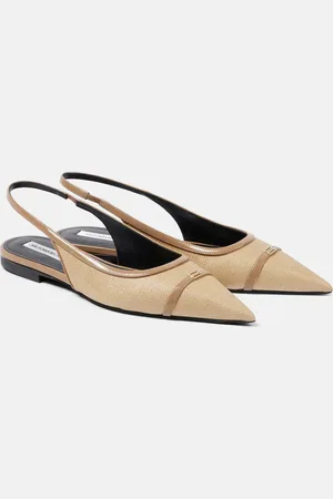 Victoria Beckham Denim slingback flats