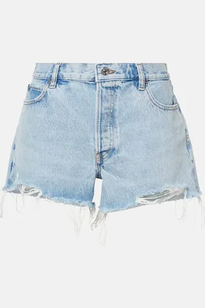Frame The Hang mid-rise denim shorts