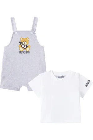 Moschino Baby Teddy Bear T-shirt and overalls set