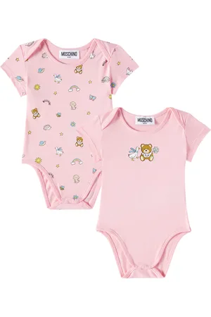 Moschino Baby Teddy Bear set of 2 cotton bodysuits