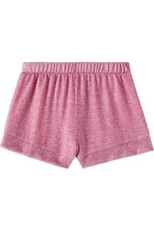 Oseree OsÃ©ree Kids LumiÃ¨re lamÃ© shorts