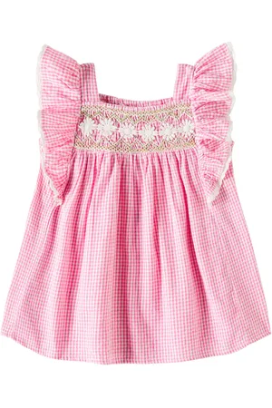 Louise Misha Baby Martine gingham cotton dress