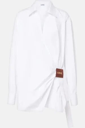 Loewe Draped cotton shirt
