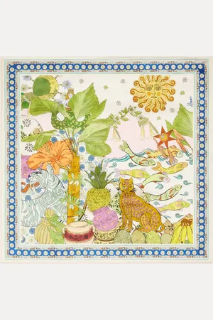 ALÉMAIS AlÃ©mais Hazel printed silk twill scarf